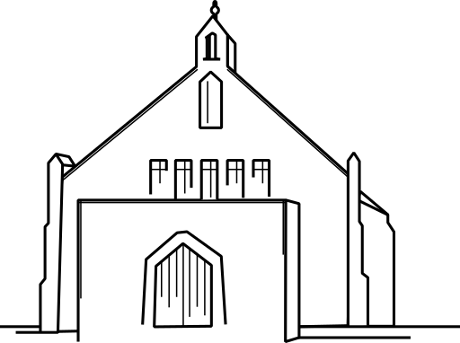 A sketch of the church