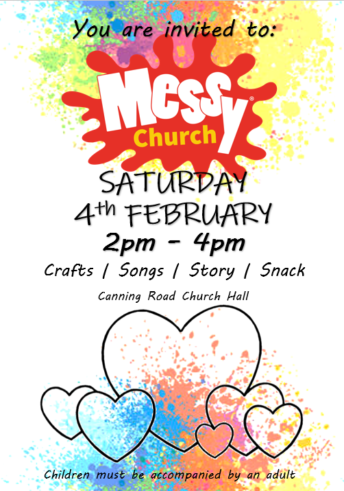 Messy Church Flyer 4th February 2023