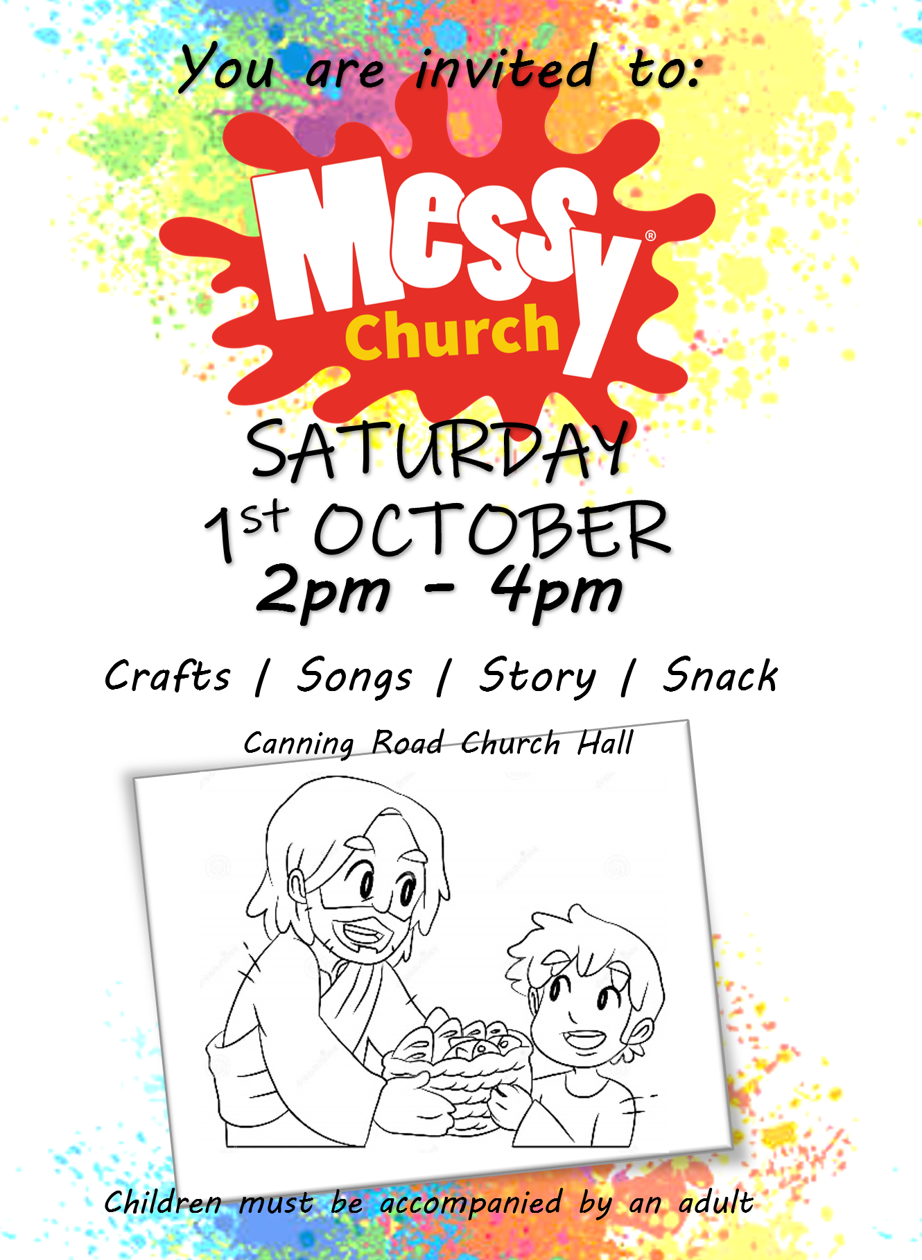Messy Church Flyer 1st October 2022